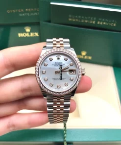 Amazing Fakes Rolex Lady-datejust 278381rbr Caliber 2236 Automatic Movement 31mm Gold/steel Case Womens Watch
