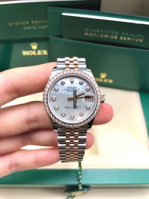 Amazing Fakes Rolex Lady-datejust 278381rbr Caliber 2236 Automatic Movement 31mm Gold/steel Case Womens Watch