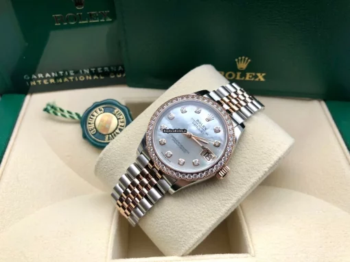 Amazing Fakes Rolex Lady-datejust 278381rbr Caliber 2236 Automatic Movement 31mm Gold/steel Case Womens Watch - Image 3