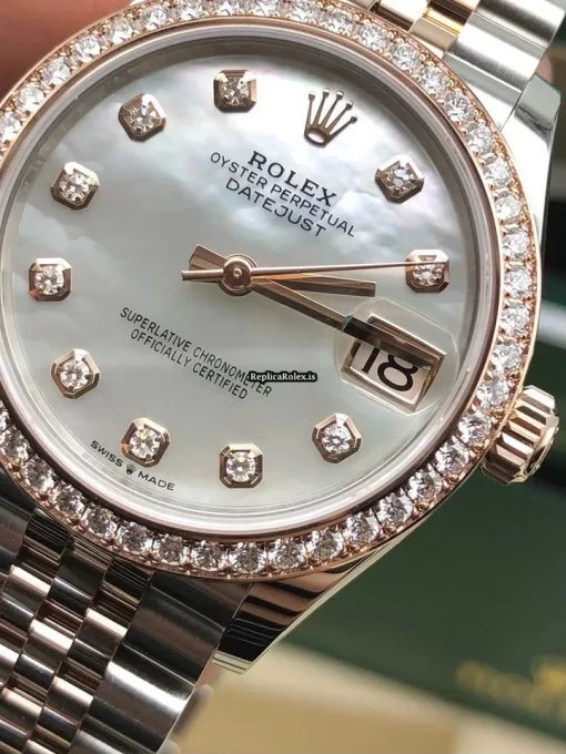 Amazing Fakes Rolex Lady-datejust 278381rbr Caliber 2236 Automatic Movement 31mm Gold/steel Case Womens Watch - Image 6