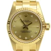 Best Replica Rolex Oyster Perpetual 67198 Caliber 2130 Automatic Movement Yellow Gold Case Womens Watch