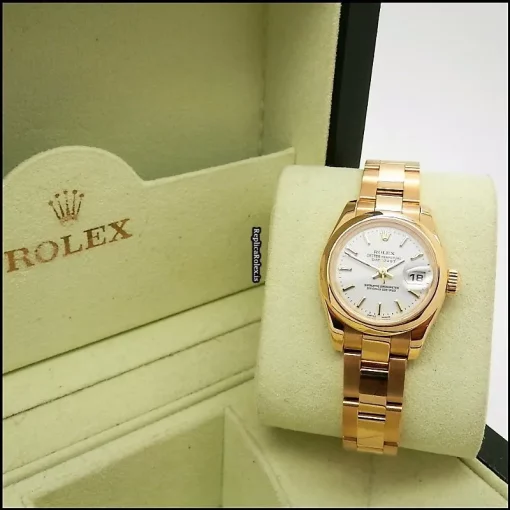 Ideal Fake Rolex Lady-datejust 179168 Caliber 2235 Automatic Movement 26mm Yellow Gold Case Womens Watch - Image 4