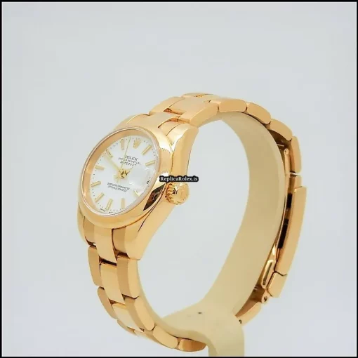 Ideal Fake Rolex Lady-datejust 179168 Caliber 2235 Automatic Movement 26mm Yellow Gold Case Womens Watch - Image 6