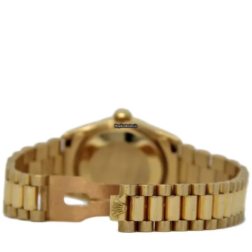 Reliable Fake Rolex Datejust 68278 Automatic Movement 31mm Yellow Gold Case Womens Watch - Image 3
