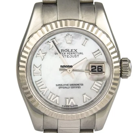 Discount Fake Rolex Lady-datejust 179174ng Automatic Movement 26mm Steel Case Womens Watch - Image 7