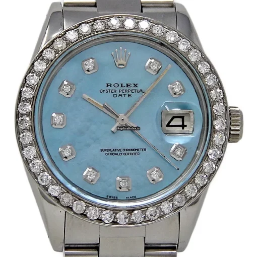 Unique Replica Rolex Oyster Perpetual Date 1501 Automatic Movement 34mm Steel Case Womens Watch