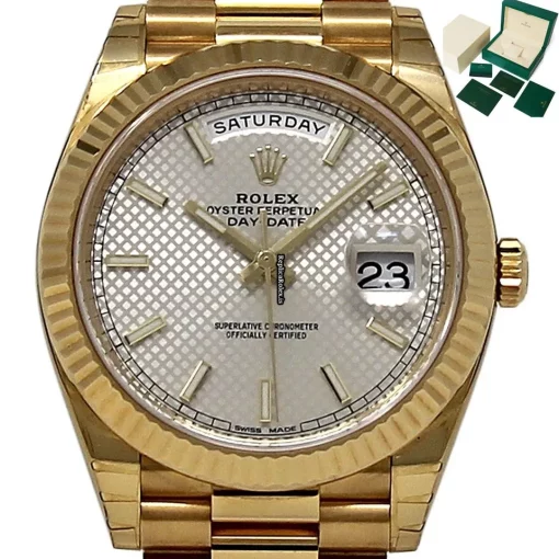 Swiss Replica Rolex Day-date 40 228238 Caliber 3255 Automatic Movement 40mm Yellow Gold Case Mens/unisex Watch