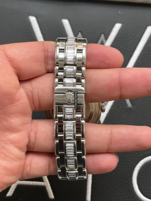 Attractive Copy Rolex Day-date 18956br Automatic Movement Platinum Case Mens/unisex Watch - Image 4