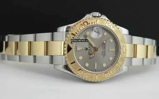 Superb Replica Rolex Yacht-master 168623 Caliber 2235 Automatic Movement 35mm Gold/steel Case Mens/unisex Watch - Image 10