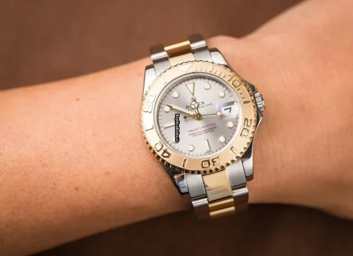 Superb Replica Rolex Yacht-master 168623 Caliber 2235 Automatic Movement 35mm Gold/steel Case Mens/unisex Watch - Image 12