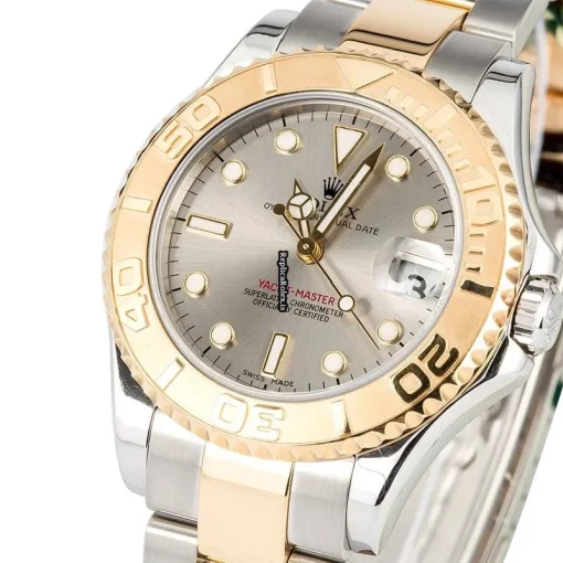 Superb Replica Rolex Yacht-master 168623 Caliber 2235 Automatic Movement 35mm Gold/steel Case Mens/unisex Watch - Image 3