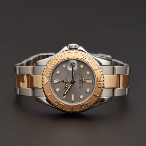 Superb Replica Rolex Yacht-master 168623 Caliber 2235 Automatic Movement 35mm Gold/steel Case Mens/unisex Watch - Image 5