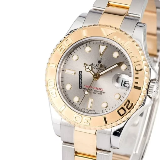 Superb Replica Rolex Yacht-master 168623 Caliber 2235 Automatic Movement 35mm Gold/steel Case Mens/unisex Watch - Image 6