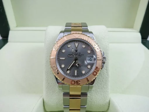 Superb Replica Rolex Yacht-master 168623 Caliber 2235 Automatic Movement 35mm Gold/steel Case Mens/unisex Watch - Image 7