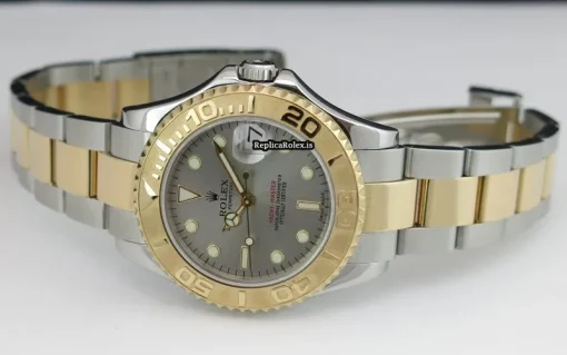 Superb Replica Rolex Yacht-master 168623 Caliber 2235 Automatic Movement 35mm Gold/steel Case Mens/unisex Watch - Image 8