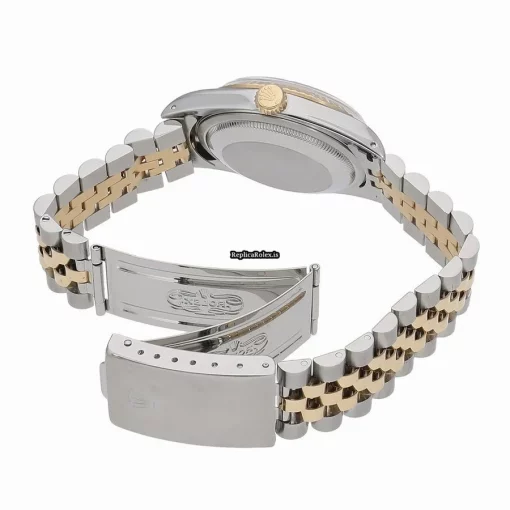 Awesome Fake Rolex Datejust 16233 Caliber 3135 Automatic Movement 36mm Gold/steel Case Watch - Image 4