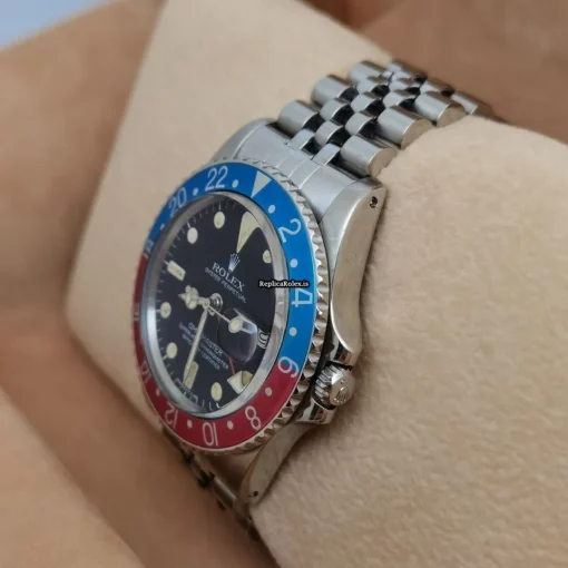 Luxury Replica Rolex Gmt-master 1675 Caliber 1570 Automatic Movement 40mm Steel Case Mens/unisex Watch - Image 12