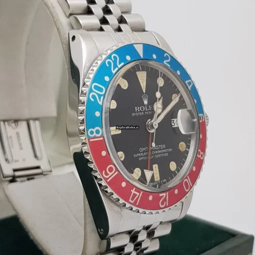 Luxury Replica Rolex Gmt-master 1675 Caliber 1570 Automatic Movement 40mm Steel Case Mens/unisex Watch - Image 4