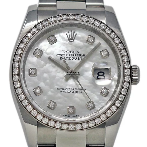 Stylish Fake Rolex Datejust 116244 Caliber 3135 Automatic Movement 36mm Steel Case Womens Watch