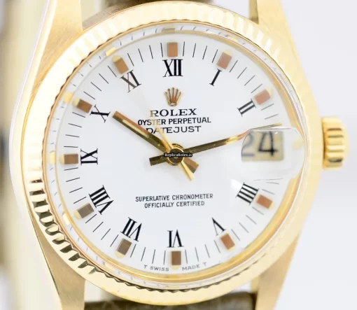 Neat Replica Rolex Lady-datejust 6827 Caliber 2135 Automatic Movement 31mm Yellow Gold Case Watch - Image 12