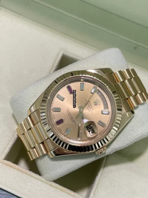 Best Replica Rolex Day-date II 218238 Caliber 3156 Automatic Movement 41mm Yellow Gold Case Mens/unisex Watch