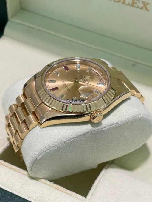 Best Replica Rolex Day-date II 218238 Caliber 3156 Automatic Movement 41mm Yellow Gold Case Mens/unisex Watch - Image 3