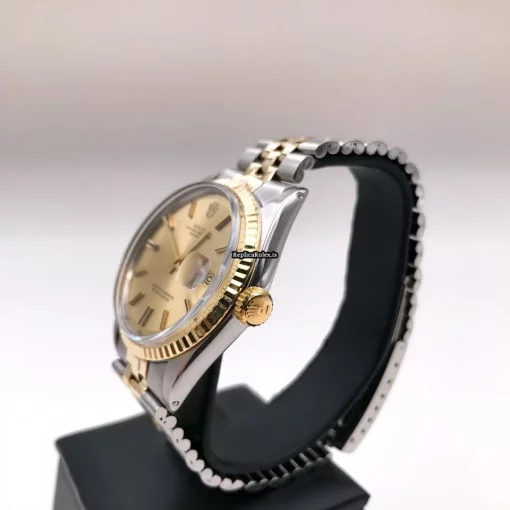 Recommend Clone Rolex Datejust 1601 Caliber 3035 Automatic Movement 36mm Gold/steel Case Mens/unisex Watch - Image 2