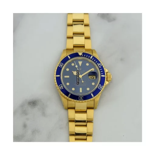 Exquisite Fake Rolex Submariner Date 16618 Caliber 3135 Automatic Movement 40mm Yellow Gold Case Mens/unisex Watch - Image 2