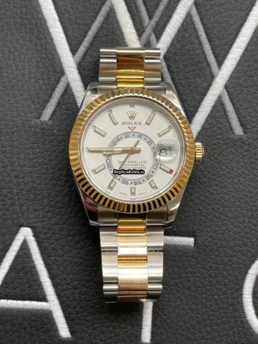 Recommend Replica Rolex Sky-dweller 326933 Caliber 9001 Automatic Movement 42mm Gold/steel Case Mens/unisex Watch