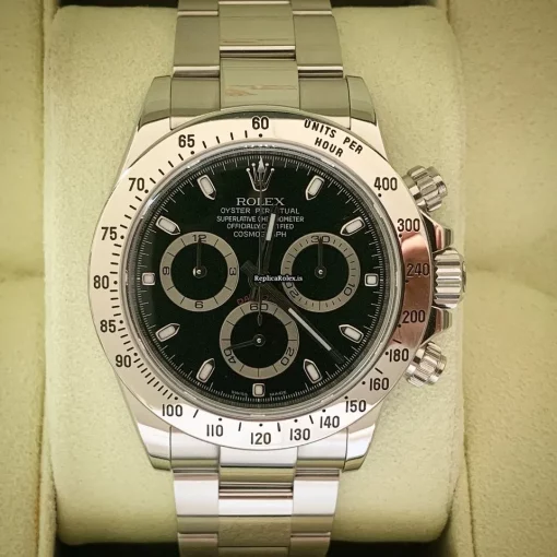 Terrific Fake Rolex Daytona 116520 Caliber 4130 Automatic Movement 40mm Steel Case Mens/unisex Watch - Image 4