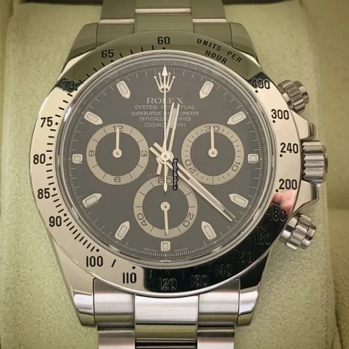 Terrific Fake Rolex Daytona 116520 Caliber 4130 Automatic Movement 40mm Steel Case Mens/unisex Watch - Image 5
