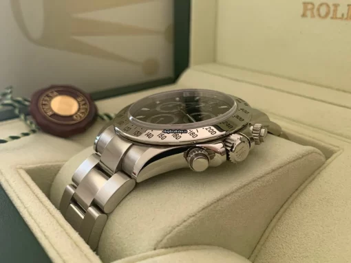 Terrific Fake Rolex Daytona 116520 Caliber 4130 Automatic Movement 40mm Steel Case Mens/unisex Watch - Image 9