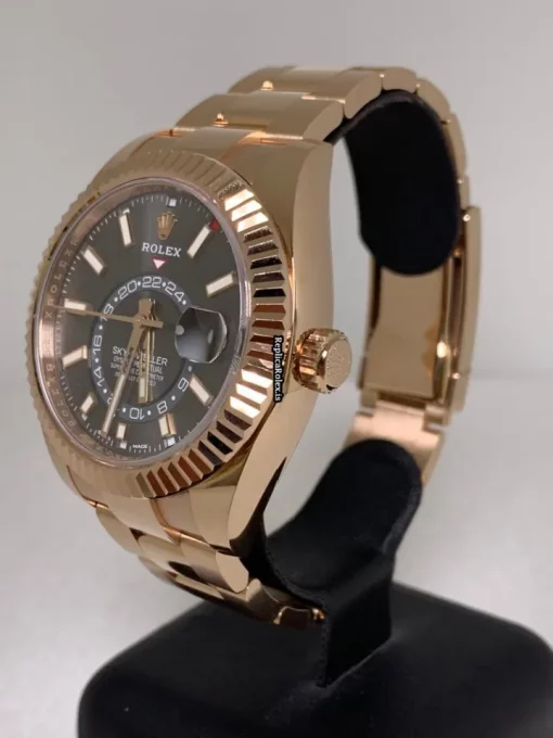 High-end Replica Rolex Sky-dweller 326935 Caliber 9001 Automatic Movement 42mm Rose Gold Case Mens/unisex Watch - Image 2
