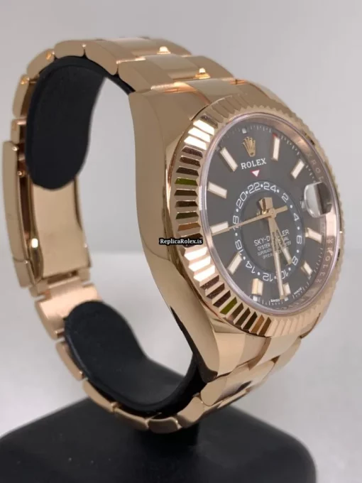 High-end Replica Rolex Sky-dweller 326935 Caliber 9001 Automatic Movement 42mm Rose Gold Case Mens/unisex Watch - Image 3