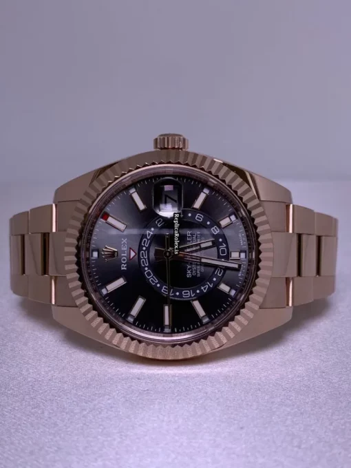 High-end Replica Rolex Sky-dweller 326935 Caliber 9001 Automatic Movement 42mm Rose Gold Case Mens/unisex Watch - Image 4