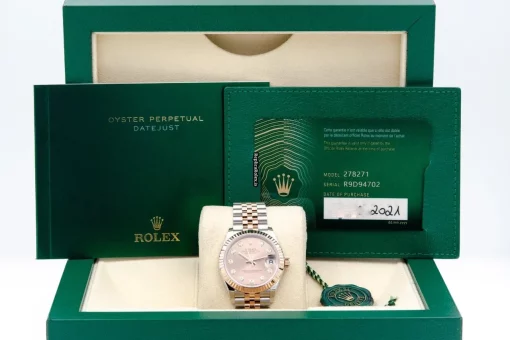 Awesome Replicas Rolex Datejust 278271 Caliber 2236 Automatic Movement 31x37mm Gold/steel Case Womens Watch - Image 9