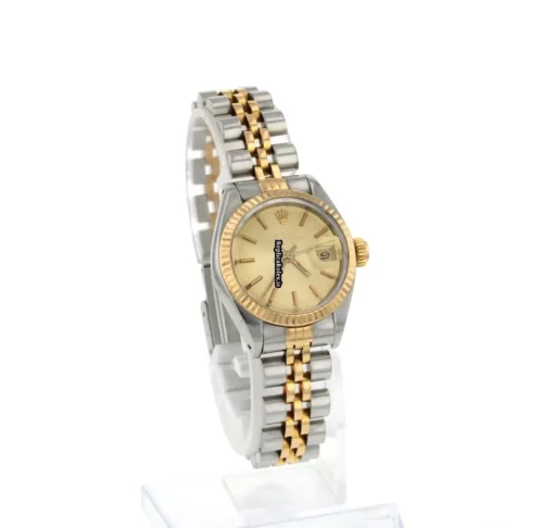 Perfect Knockoff Rolex Lady-datejust 6917 Caliber 2030 Automatic Movement 26mm Gold/steel Case Womens Watch - Image 7