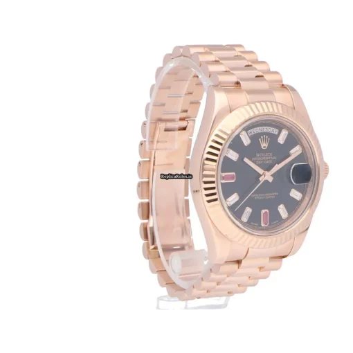 Special Replica Rolex Day-date II 218235 Automatic Movement 41mm Rose Gold Case Mens/unisex Watch - Image 8
