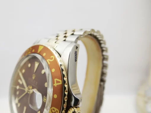 Wonderful Clone Rolex Gmt-master 1675 Caliber 1570 Automatic Movement 40mm Gold/steel Case Mens/unisex Watch - Image 5