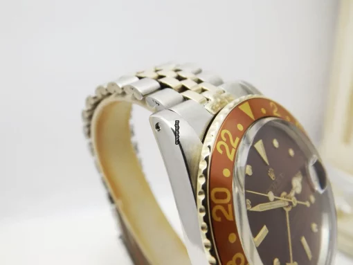 Wonderful Clone Rolex Gmt-master 1675 Caliber 1570 Automatic Movement 40mm Gold/steel Case Mens/unisex Watch - Image 6