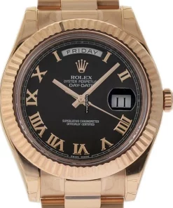 Lovely Replica Rolex Day-date II 218235 Caliber 3156 Automatic Movement 41mm Rose Gold Case Mens/unisex Watch