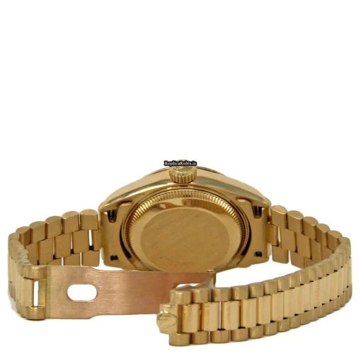 High-end Knockoff Rolex Lady-datejust 69178 Automatic Movement 26mm Yellow Gold Case Womens Watch - Image 4