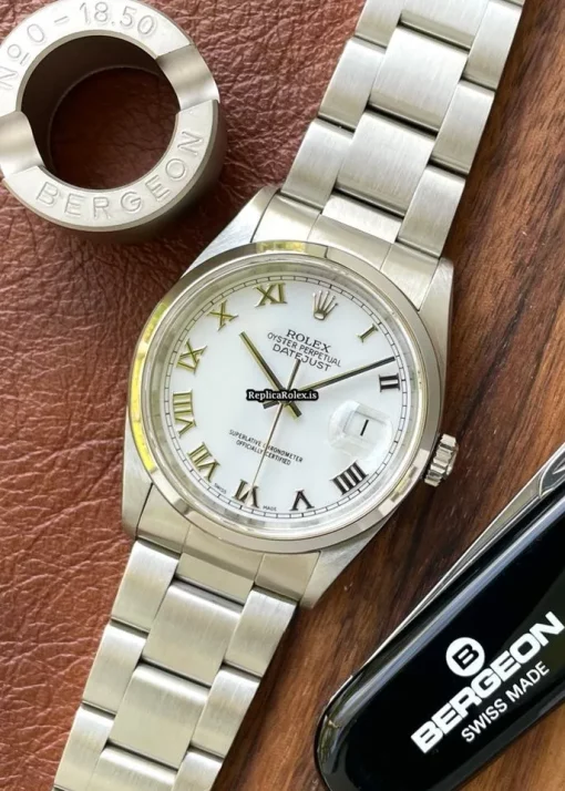 Trustworthy Fake Rolex Datejust 16200 Caliber 3135 Automatic Movement 36mm Steel Case Mens/unisex Watch