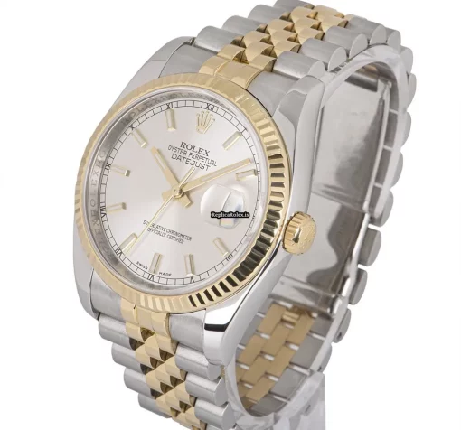 Wholesale Replica Rolex Datejust 116233 Automatic Movement 36mm Gold/steel Case Mens/unisex Watch - Image 2
