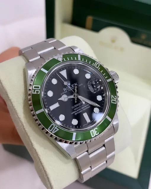 Amazing Fake Rolex Submariner Date 16610lv Caliber 3135 Automatic Movement 40mm Steel Case Mens/unisex Watch - Image 4