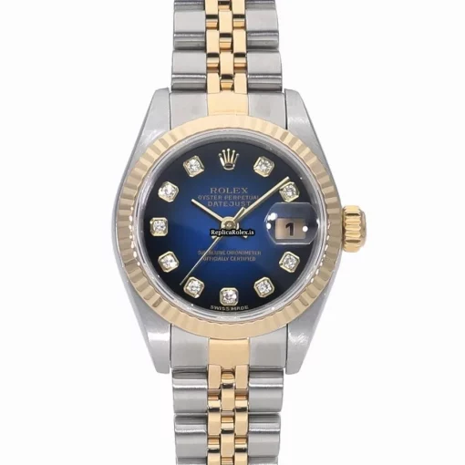 Nice Copy Rolex Lady-datejust 79173g Caliber 2235 Automatic Movement 26mm Gold/steel Case Watch