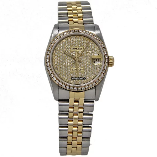 Wonderful Fake Rolex Lady-datejust 68273 Automatic Movement 31mm Steel Case Womens Watch - Image 2
