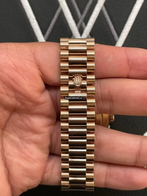 Fabulous Replica Rolex Day-date 40 228345 Caliber 3255 Automatic Movement 40mm Rose Gold Case Mens/unisex Watch - Image 4