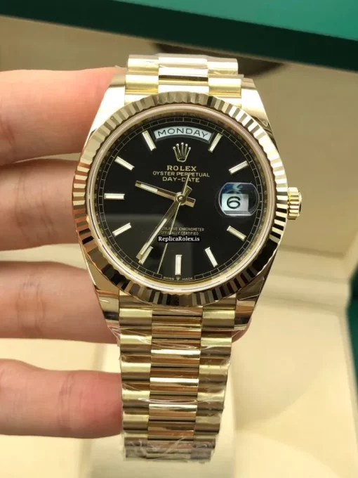 Incredible Replica Rolex Day-date 40 228238 Caliber 3255 Automatic Movement 40mm Yellow Gold Case Mens/unisex Watch - Image 10