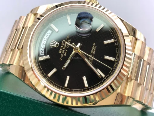 Incredible Replica Rolex Day-date 40 228238 Caliber 3255 Automatic Movement 40mm Yellow Gold Case Mens/unisex Watch - Image 9